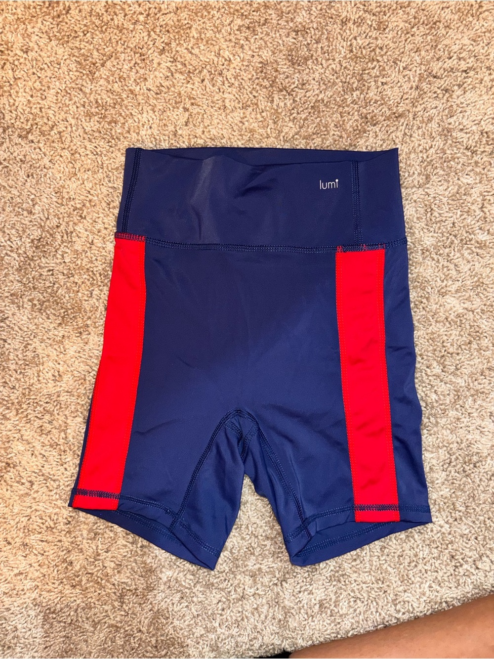 Umi Kids Navy and Red Dance Shorts